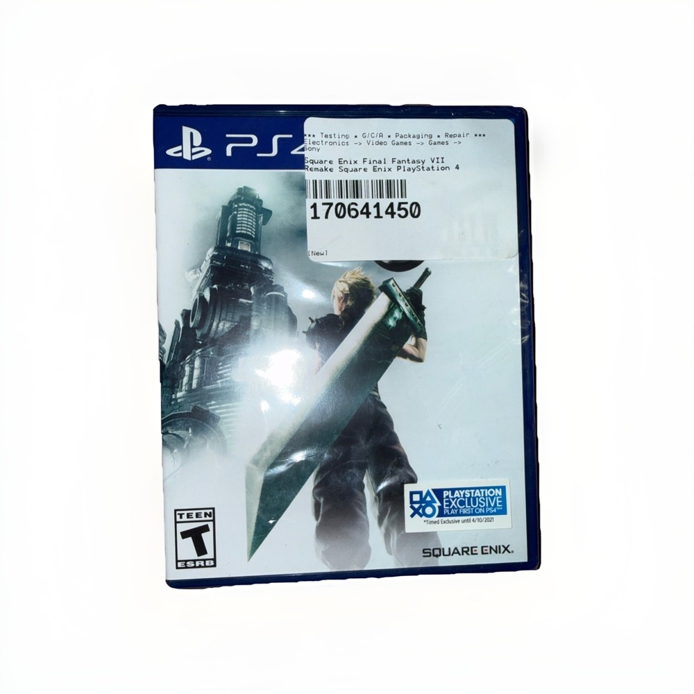 Final Fantasy VII  7 Remake - Sony PlayStation 4 PS4 - Brand New Sealed US Ver.